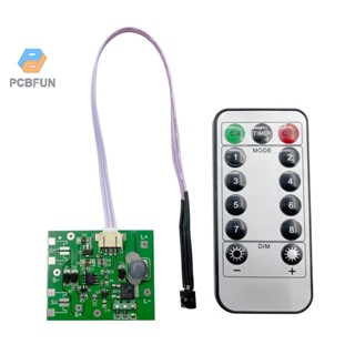 Pcbfun แผงวงจรควบคุมโคมไฟพลังงานแสงอาทิตย์ 3.7v 7.4v 11.1v + รีโมตคอนโทรล