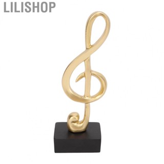 Lilishop Musical Sculptures  Music Note Sculpture Music Note Shape Resin Material  for Office Desk Decoration  for Living Room