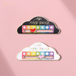 ใหม่ เข็มกลัดแฟชั่น ลาย My Mood Tracker Enamel Pin Heart Pointer ของขวัญพิเศษ สําหรับเพื่อน