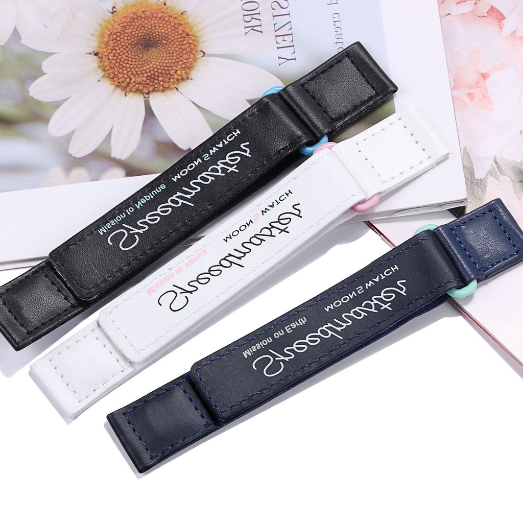 สายนาฬิกาข้อมือ หนัง PU กันน้ํา ลายโลโก้ Venus Jupiter 20 มม. 11 สี สําหรับ Moonwatch Planetary Co-branded Straps Venus Jupiter