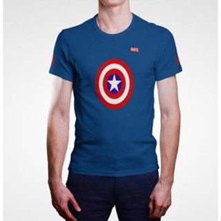 เสื้อวิ่ง เสื้อกีฬา MARVEL Captain America Blue