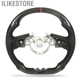 Ilikestore Car Racing Steering Wheel  High Heat Tolerance Epoxy Coating Carbon Fiber Precise Stitching Car Steering Wheel  for Vehicle