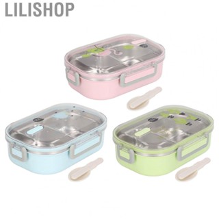 Lilishop Thermal Insulation Lunch Box  Illustration Style Stainless Steel Lunch Box  for Outdoor Picnic for Children