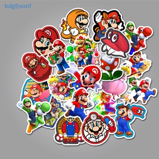 Bdgf สติกเกอร์ ลาย Super Mario Bros สําหรับตกแต่งกระเป๋าเดินทาง สเก็ตบอร์ด แล็ปท็อป DIY 50 ชิ้น