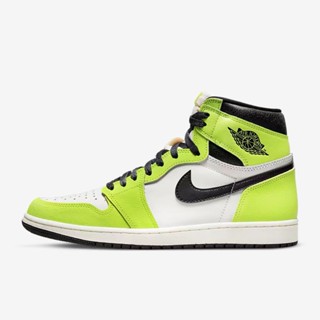 Ua Air Jordan 1 High Volt รองเท้าผ้าใบลําลอง สําหรับผู้ชาย เหมาะกับการเล่นกีฬา HWNR