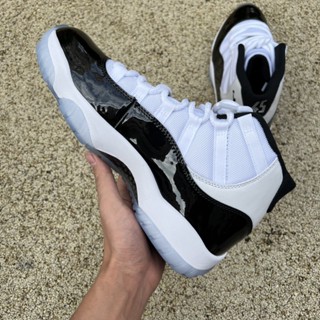 Air Jordan 11 Concord AJ11 Black White 11 High-Top รองเท้ากีฬา รองเท้าบาสเก็ตบอล ลําลอง สําหรับผู้ชาย ผู้หญิง 2018 37803 1JNI