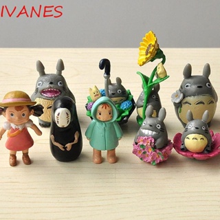 Ivanes ฟิกเกอร์การ์ตูนอนิเมะ My Neighbor Totoro No Face Man 3-5 ซม. ของขวัญวันเกิด สําหรับเด็ก