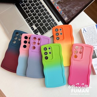 เคสซิลิโคนนิ่ม ไล่โทนสี สําหรับ Samsung Galaxy S23 Plus Galaxy S22 S21 Plus S23+ S22+ S21+ S23 S22 Ultra