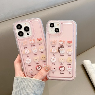 Yiki|เคสโทรศัพท์มือถือแบบนิ่ม ใส ลายการ์ตูนสัตว์น่ารัก สําหรับ Samsung S23 Ultra S23 S22 Plus S21 Ultra S20 S21 FE S10