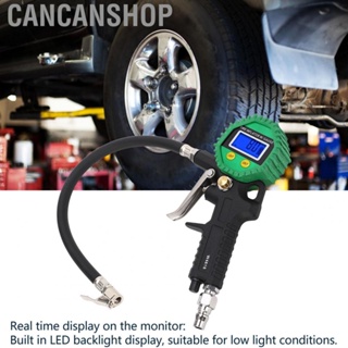 Cancanshop Digital Tire Gauge  Easy To Use Lightweight Tire Pressure Gauge Universal with Inflator for Safety