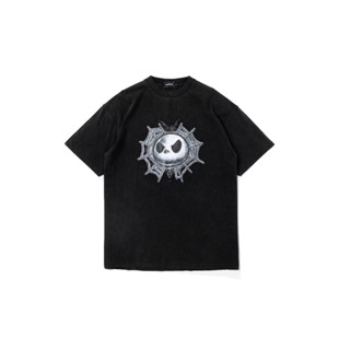  พิมพ์ลาย CARNIVAL CNVXNMT007BK NIGHTMARE OVERSIZED WASHED NIGHTMARE WEB TSHIRT BLACK