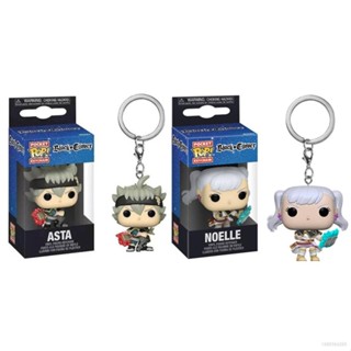 Mg FUNKO POP Black Clover Asta Noelle พวงกุญแจฟิกเกอร์ โมเดลตุ๊กตา ของเล่นสําหรับเด็ก ของขวัญ ของสะสม ใหม่