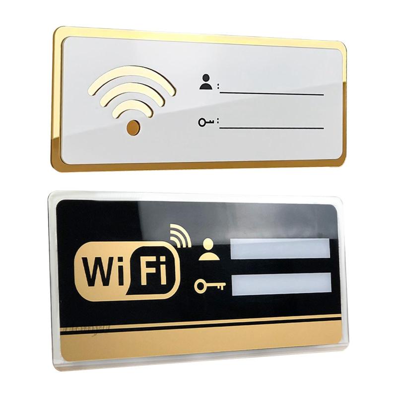 [Homyl1] ป้ายรหัสผ่าน WiFi 8 ซม. × 20 ซม.