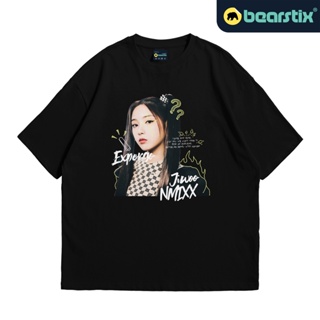 Bearstix - Tshirt Oversize Jiwoo - Kaos NMIXX - Baju Expergo - Tshirt Kpop Streetwear