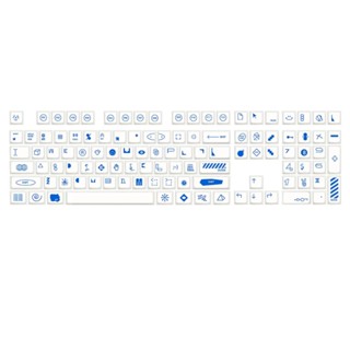 R* ปุ่มกดคีย์บอร์ด XDA สําหรับ 61 87 104 108 Mechanical