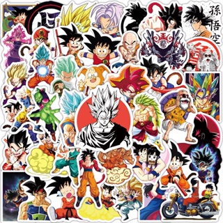 สติกเกอร์ ลายการ์ตูนอนิเมะ Dragon Ball สําหรับติดตกแต่งแล็ปท็อป สเก็ตบอร์ด 10 50 100 ชิ้น