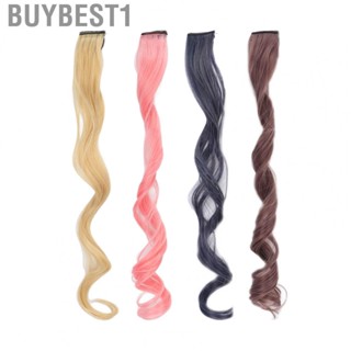 Buybest1 Extensions Hairpiece  Attractive 55cm  High Temperature Fiber 4pcs for Date