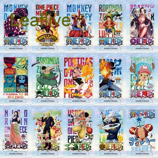 ฟิกเกอร์สแตนดี้อะคริลิค รูปการ์ตูนอนิเมะ One Piece Luffy Roronoa Zoro Tony Chopper สําหรับตกแต่งโต๊ะ