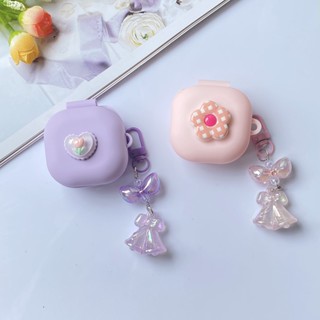 เคสหูฟังซิลิโคน ลายดอกไม้ สไตล์เกาหลี สําหรับ Samsung Galaxy buds live buds2pro Galaxy buds 2