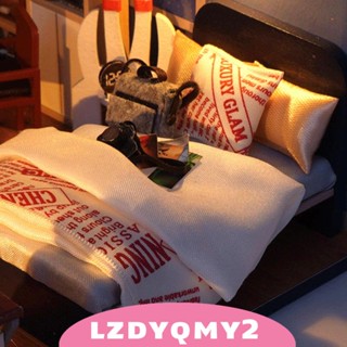 [Lzdyqmy2] ชุดบ้านตุ๊กตาไม้จิ๋ว พร้อมไฟ แฟชั่นสร้างสรรค์ สําหรับห้องนอน