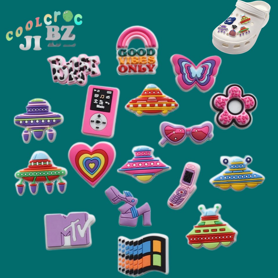 CROCS Jibbitz ตัวติดรองเท้า Crocsshoes รูปดอกไม้ ขนาดเล็ก ของขวัญสําหรับเด็ก
