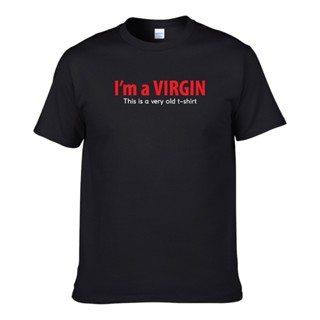 New👕IM A VIRGIN Slogan Statement Funny Fun UNISEX T-SHIRT