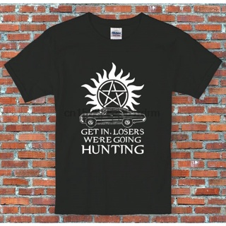 เสื้อยืด พิมพ์ลาย Lets Go Hunting Supernatural Inspiredcheaps ของขวัญสําหรับปู่