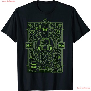 ดีมาก Cool followers เสื้อ Breaking Bad 10th Anniversary I Am The Danger Collage Poster T-Shirt เสื้อยืด คู่S-5XL