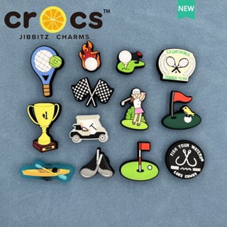 Jibbitz crocs หัวเข็มขัดรองเท้า อุปกรณ์เสริมรองเท้ากีฬาสันทนาการ ชุดกอล์ฟสนุก DIY หัวเข็มขัดตกแต่ง