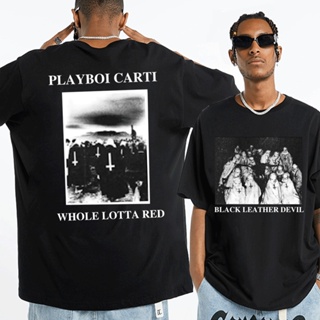 เวรเอ้ย  เสื้อยืดแขนสั้น พิมพ์ลาย Rapper Playboi Carti โอเวอร์ไซซ์ โอเวอร์ไซซ์ สไตล์ฮิปฮอป แฟชั่นสําหรับผู้ชาย