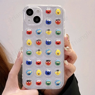 เคสป้องกันโทรศัพท์มือถือใส แบบนิ่ม ลายการ์ตูนมอนสเตอร์ กันกระแทก สําหรับ Iphone 14pro max 13 12 11 14promax 13 11 12