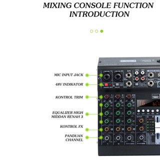 [Lszcx6l] เครื่องมิกเซอร์เสียงสตูดิโอ 48V สําหรับเวทีบันทึกเสียงสเตอริโอ DJ Stage