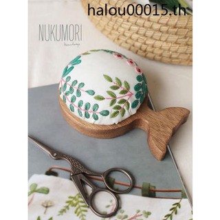 พวงมาลัยไม้เนื้อแข็ง รูปปลาวาฬ สําหรับเย็บปักถักร้อย แฮนด์เมด diy