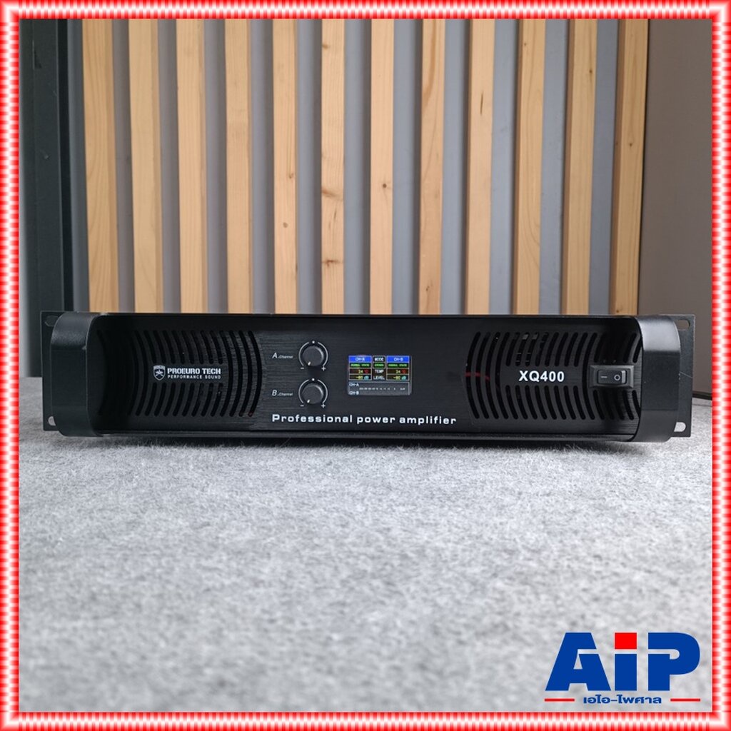 PROEUROTECH XQ-400 POWERAMP เพาเวอร์แอมป์ 2 แชนแนล กำลังขับ 2 x 400 วัตต์ ที่ 8 โอห์ม โปรยูโรเทค XQ4