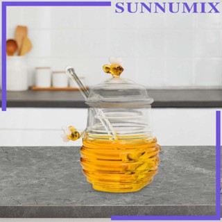 [Sunnimix] หม้อจ่ายน้ําผึ้ง แบบแก้วใส สําหรับไซรัป บ้าน สํานักงาน