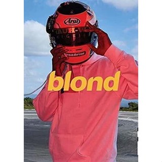 โปสเตอร์ผ้าใบ พิมพ์ลาย Frank Ocean Blond Album Music สําหรับตกแต่งผนังบ้าน ห้องนอน โรงรถ แฟน X