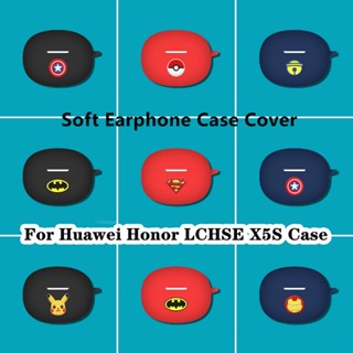 【ของแท้】เคสหูฟัง แบบนิ่ม ลายการ์ตูน สีพื้น สําหรับ Huawei Honor LCHSE X5S Honor LCHSE X5S