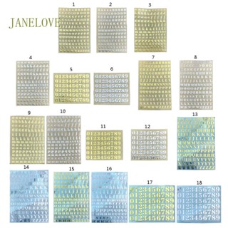 สติกเกอร์ตัวเลข ลายตัวอักษร JLOVE สําหรับตกแต่งงานหัตถกรรม