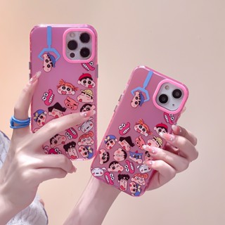 เคสโทรศัพท์มือถือ กันกระแทก ลายการ์ตูนชินจัง สําหรับ iPhone 14Pro 13 12 11 Pro Max