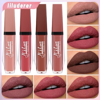 Yabaolian 6 สี Matte Matte Liquid ลิปสติกยุโรปและอเมริกาลิปกลอส Non-stick Cup Waterproof Lip Glaze HO