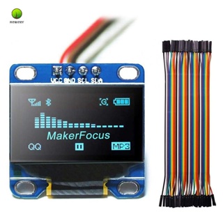 I2c โมดูลหน้าจอ OLED 0.96 นิ้ว IIC Serial LCD LED SSD1306 128 64 สําหรับ Arduino พร้อมสายไฟ Dupont 40 ชิ้น