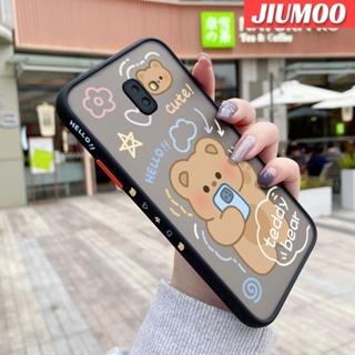 เคสโทรศัพท์มือถือแบบแข็ง ใส กันกระแทก ลายการ์ตูนหมีเท็ดดี้ สําหรับ Samsung galaxy J6 2018 J6 Plus 2018 J6 Prime J600