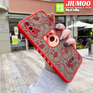 สําหรับ Huawei P20 P20 Pro เคส สตรอเบอร์รี่ หมี ฝ้า ใส ขอบสี่เหลี่ยม เคส รูปแบบ ซิลิโคน กันกระแทก ป้องกัน เคสนิ่ม