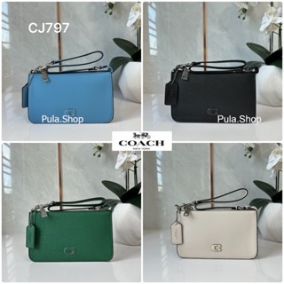 กระเป๋าถือ/สะพาย Pouch Bag With Signature Canvas ( CJ797 ) 005