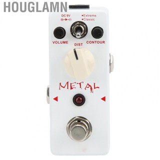 Houglamn Electric Guitar Effect Pedals  Distortion Pedal White True Bypass for Guitars