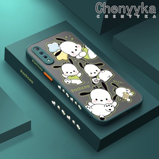 สําหรับ VIVO S1 S1 Pro เคสแฟชั่น Pochacco ฝ้าบาง ใส ขอบสี่เหลี่ยม เคสกันกระแทก รูปแบบ ซิลิโคน ป้องกัน เคสนิ่ม