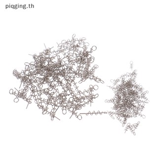 Piqging ตะขอสปริงล็อคข้อเหวี่ยง และเหยื่อตกปลา แบบนิ่ม 100 ชิ้น