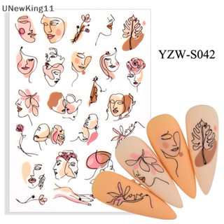 Unewking ใหม่ สติกเกอร์น้ํา ออกแบบเรียบง่าย สําหรับติดตกแต่งเล็บ 2021