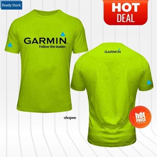 เสื้อยืดแขนสั้น ผ้าไมโครไฟเบอร์ พิมพ์ลาย Dri-Fit Garmin Follow The Leader Running สําหรับผู้ชาย