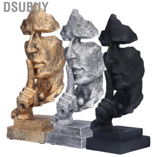 Dsubuy Thinker Statue  Good Stability Fine Workmanship Interesting Unique Appearance Keep Silence for Gifts Coffee Shop Decoration